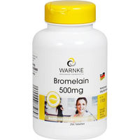 Produktbild von WARNKE Bromelain 500 mg Tabletten vegan ohne Zusatzstoffe 250 Stück