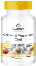 WARNKE Calcium & Magnesium Citrat Kapseln für Erwachsene 180 Stück – Bild 1 von 1