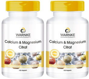 WARNKE Calcium & Magnesium Citrat Kapseln für Erwachsene 360 Stück – Bild 1 von 1