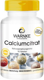 Warnke Calciumcitrat Tabletten vegan ohne Zusatzstoffe 90 Stück – Bild 1 von 1