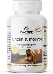 Warnke Cholin & Inositol Tabletten vegan ohne Zusatzstoffe 90 Stück – Bild 1 von 1