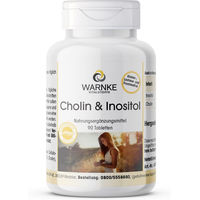 Produktbild von Warnke Cholin & Inositol Tabletten vegan ohne Zusatzstoffe 90 Stück