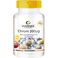 Produktbild von Warnke Chrom 200µg Kapseln vegan glutenfrei laktosefrei ohne Zusatzstoffe