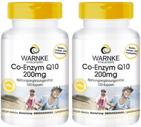 WARNKE Co-Enzym Q10 mit Ubiquinon 200 mg Kapseln 100 Stück – Bild 1 von 1