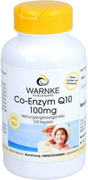 Warnke Coenzym Q10 Ubiquinon 100 mg Kapseln vegan ohne Zusatzstoffe 100 Stück – Bild 1 von 1