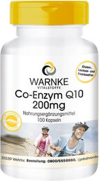 Warnke Coenzym Q10 Ubiquinon 200 mg Kapseln 100 Stück vegan ohne Zusatzstoffe – Bild 1 von 1