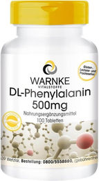 Warnke DL-Phenylalanin 500 mg Tabletten 100 Stück – Bild 1 von 1