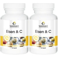 Produktbild von WARNKE Eisen & C Kapseln für Erwachsene mit Eisen-Sulfat