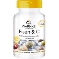 Produktbild von Warnke Eisen & C Kapseln vegan ohne Zusatzstoffe für Kinder 100 Stück