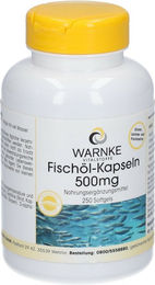 Warnke Fischöl Kapseln 500 mg für Erwachsene 250 Stück – Bild 1 von 1
