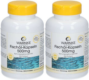 Warnke Fischöl Kapseln für Erwachsene 500 mg 250 Stück – Bild 1 von 1