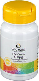 WARNKE Folsäure 800 µg Tabletten 100 Stück – Bild 1 von 1