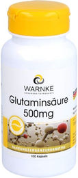 WARNKE Glutaminsäure 500 mg Kapseln 100 Stück vegan ohne Zusatzstoffe – Bild 1 von 1