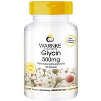 Produktbild von Warnke Glycin 500 mg Kapseln vegan glutenfrei laktosefrei 90 Stück