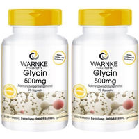 Produktbild von WARNKE Glycin 500 mg Kapseln vegan laktosefrei und glutenfrei 180 Stück