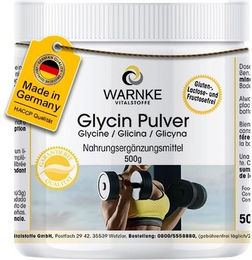 Warnke Glycin Pulver vegan ohne Zusatzstoffe 500 g – Bild 1 von 1