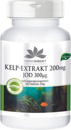 Warnke Kelp Braunalge Tabletten mit 300 µg Jod vegan ohne Zusatzstoffe für Kinder 120 Stück – Bild 1 von 1
