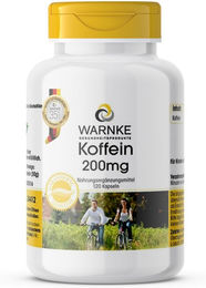 Warnke Koffein 200 mg Kapseln 120 Stück vegan ohne Zusatzstoffe – Bild 1 von 1