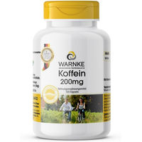 Produktbild von Warnke Koffein 200 mg Kapseln 120 Stück vegan ohne Zusatzstoffe