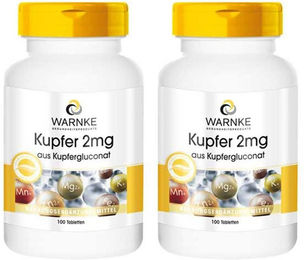 WARNKE Kupfer Tabletten 2 mg 100 Stück – Bild 1 von 1
