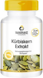 Warnke Kürbiskern Extrakt 10:1 Kapseln mit Vitamin E und Selen 500 mg 250 Kapseln – Bild 1 von 1