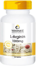 WARNKE L-Arginin 1000 mg Tabletten 90 Stück – Bild 1 von 1