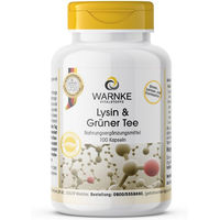 Produktbild von WARNKE L-Lysin und grüner Tee Kapseln vegan ohne Zusatzstoffe
