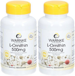 WARNKE L-Ornithin 500 mg Kapseln glutenfrei und laktosefrei – Bild 1 von 1