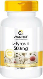 WARNKE L-Tyrosin 500 mg Kapseln 90 Stück ohne Zusatzstoffe – Bild 1 von 1