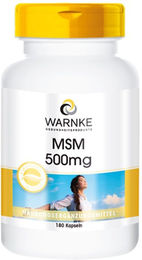 WARNKE MSM 500 mg Kapseln 180 Stück vegetarisch glutenfrei laktosefrei – Bild 1 von 1