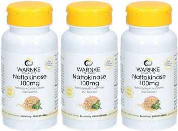 Warnke Nattokinase 100 mg Kapseln vegan laktosefrei ohne Zusatzstoffe – Bild 1 von 1