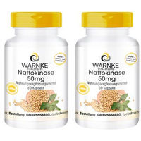 Produktbild von WARNKE Nattokinase 50 mg Kapseln vegetarisch laktosefrei und glutenfrei