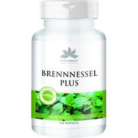 Produktbild von Warnke Ortie Plus Kräuter-Komplex mit Brennnessel, Weihrauch und Yucca vegan Kapseln 120 Stück