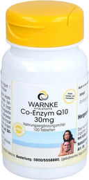 Warnke Q10 Ubiquinon 30 mg Tabletten 100 Stück – Bild 1 von 1