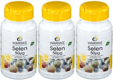 WARNKE Selen Tabletten mit Selenhefe 50 µg 250 Stück – Bild 1 von 1
