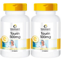 Produktbild von WARNKE Taurin 500 mg Tabletten vegan ohne Zusatzstoffe 120 Stück