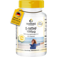 Produktbild von Warnke Vitalstoffe 5-MTHF Folsäure 1000 µg Tabletten ohne Zusatzstoffe