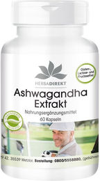Warnke Vitalstoffe Ashwagandha-Extrakt 500 mg Kapseln vegan ohne Zusatzstoffe – Bild 1 von 1