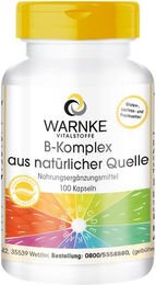 Warnke Vitalstoffe B-Komplex Kapseln vegan ohne Zusatzstoffe 100 Stück – Bild 1 von 1