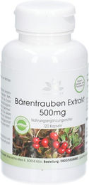 Warnke Vitalstoffe Bärentrauben Extrakt 500 mg Kapseln vegan 120 Stück – Bild 1 von 1