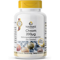 Produktbild von Warnke Vitalstoffe Chrom 200 µg Tabletten vegan ohne Zusatzstoffe 250 Stück
