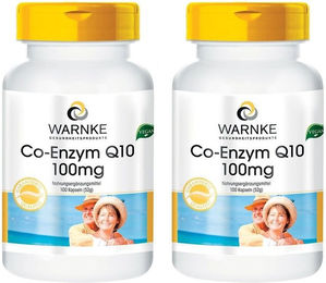 Warnke Vitalstoffe Co-Enzym Q10 mit Ubiquinon 100 mg Kapseln – Bild 1 von 1