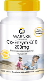 Warnke Vitalstoffe Co-Enzym Q10 Ubiquinon 200 mg Kapseln 100 Stück – Bild 1 von 1