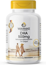 Warnke Vitalstoffe DHA 500mg Kapseln ohne Zusatzstoffe – Bild 1 von 1