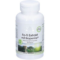 Produktbild von Warnke Vitalstoffe Fo-Ti Extrakt mit Bioperine Kapseln vegan ohne Zusatzstoffe