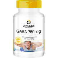 Produktbild von Warnke Vitalstoffe GABA 750 mg Kapseln 100 Stück vegan ohne Zusatzstoffe