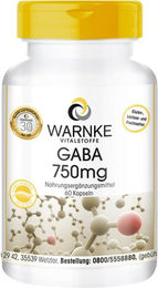 Warnke Vitalstoffe GABA 750 mg Kapseln 60 Stück – Bild 1 von 1