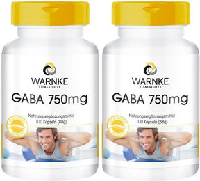 Warnke Vitalstoffe GABA 750mg Gamma-Aminobuttersäure Kapseln – Bild 1 von 1