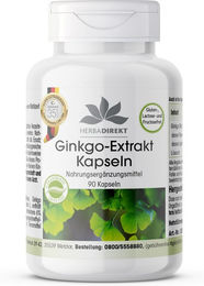 Warnke Vitalstoffe Ginkgo Biloba Extrakt 95 mg vegan 90 Kapseln – Bild 1 von 1