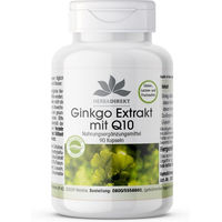 Produktbild von Warnke Vitalstoffe Ginkgo-Extrakt mit Ubiquinon Kapseln vegan ohne Zusatzstoffe